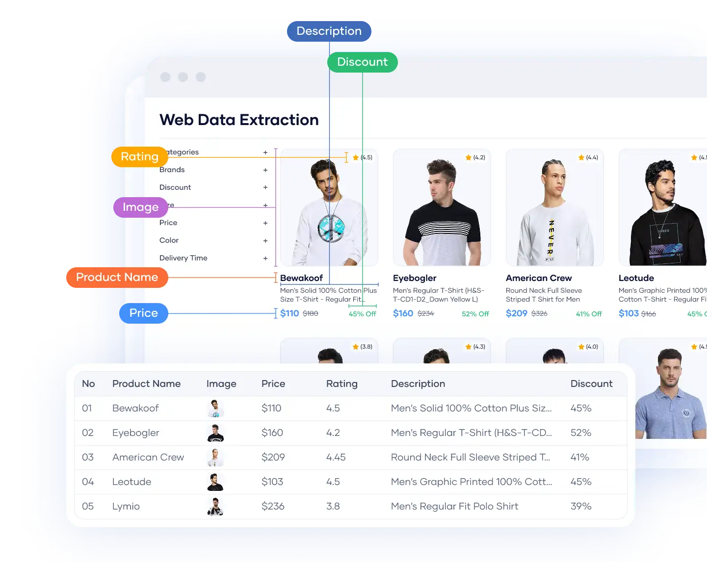 Web data extraction